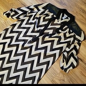 Chevron sheer dress